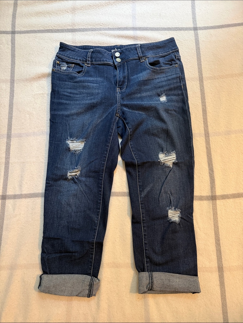 NY&Co Soho Cropped Boyfriend Jeans Women’s Size 10